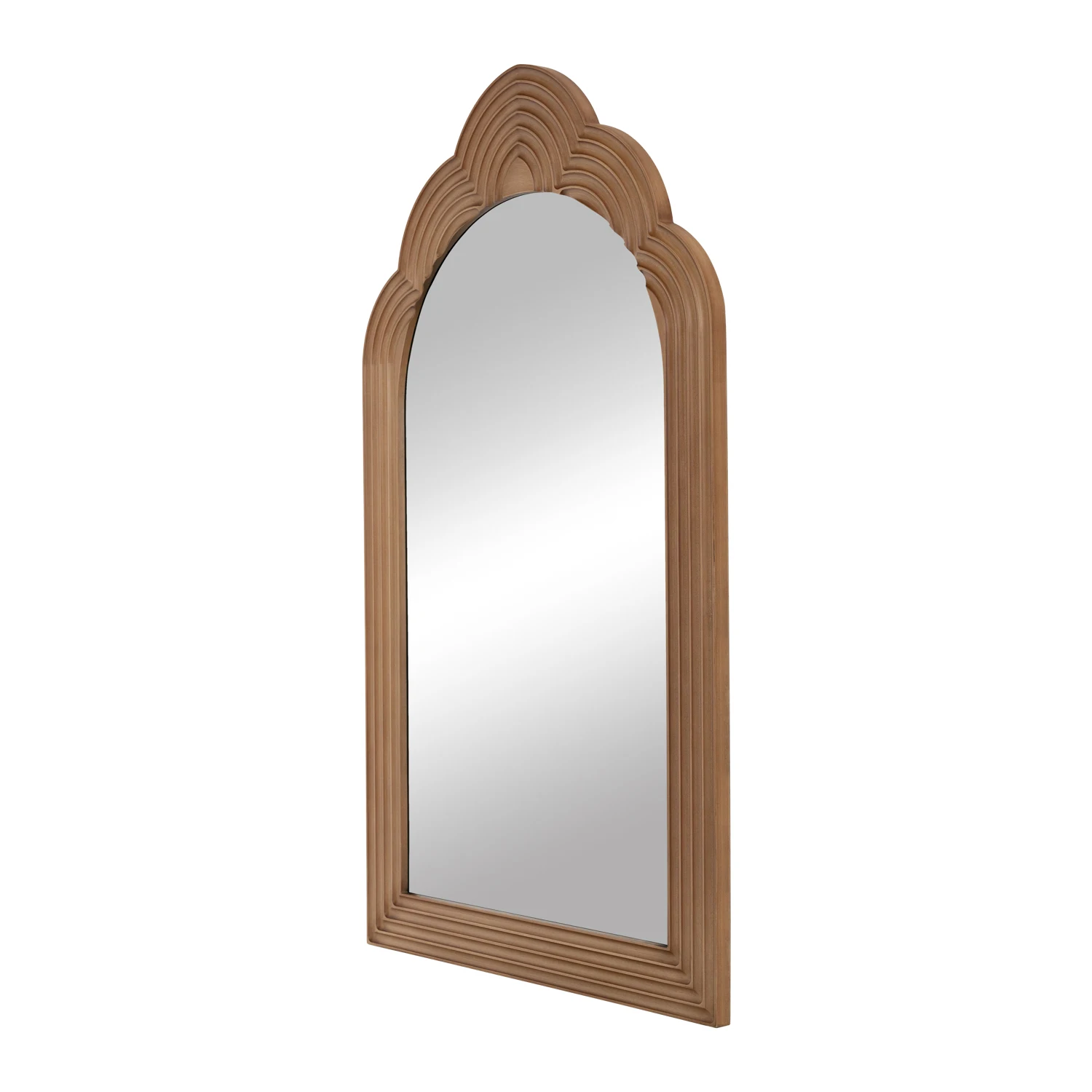 Textured Frames novelty design brown wooden frame mirror