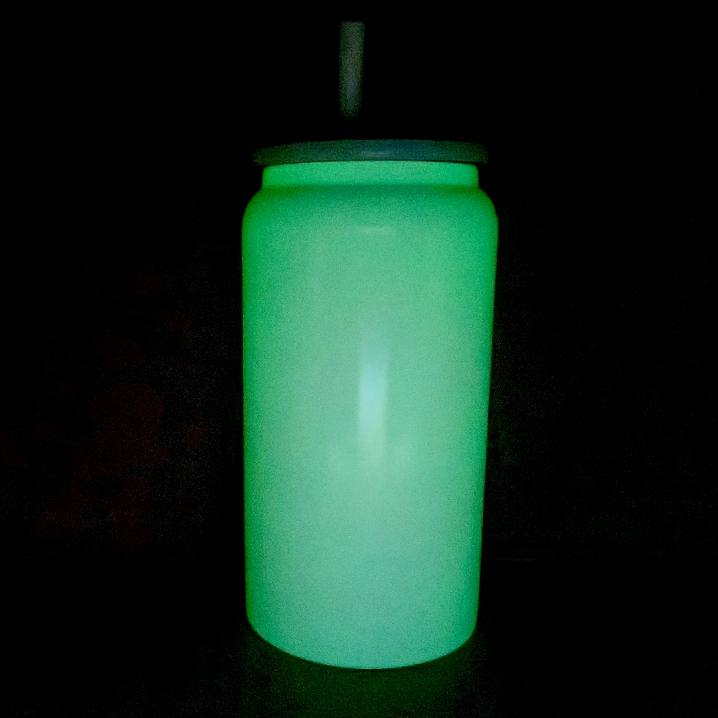 USA Warehouse 16oz Halloween Luminous Color Changing Cups 16 oz Glow in the Dark Insulated Stainless Steel Sublimation Soda Can