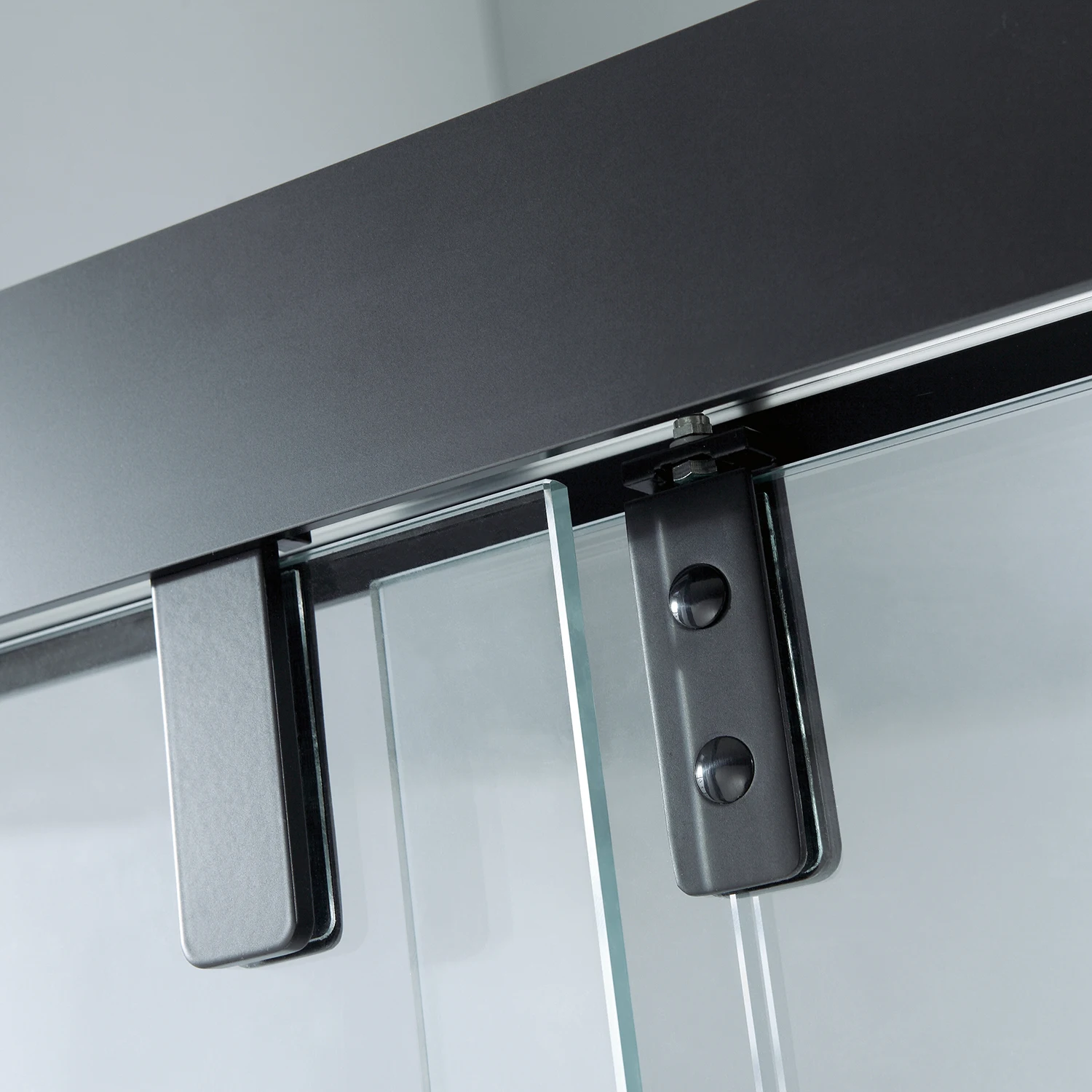 Kmry 8/10/12 мм закаленное стекло матовая Черная Нержавеющая Сталь фурнитура обход раздвижной душевой двери, душевая кабина