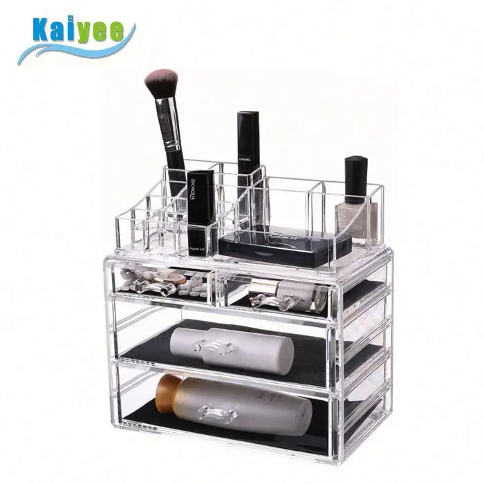 Многофункциональный акриловый Настольный органайзер для хранения и демонстрации косметических