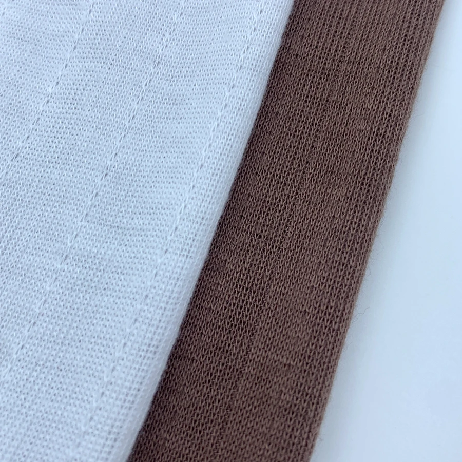 High quality ribbed 96/4 polyester spandex 200gsm knit 1*1 soft polyester rib fabric for loungewear tops