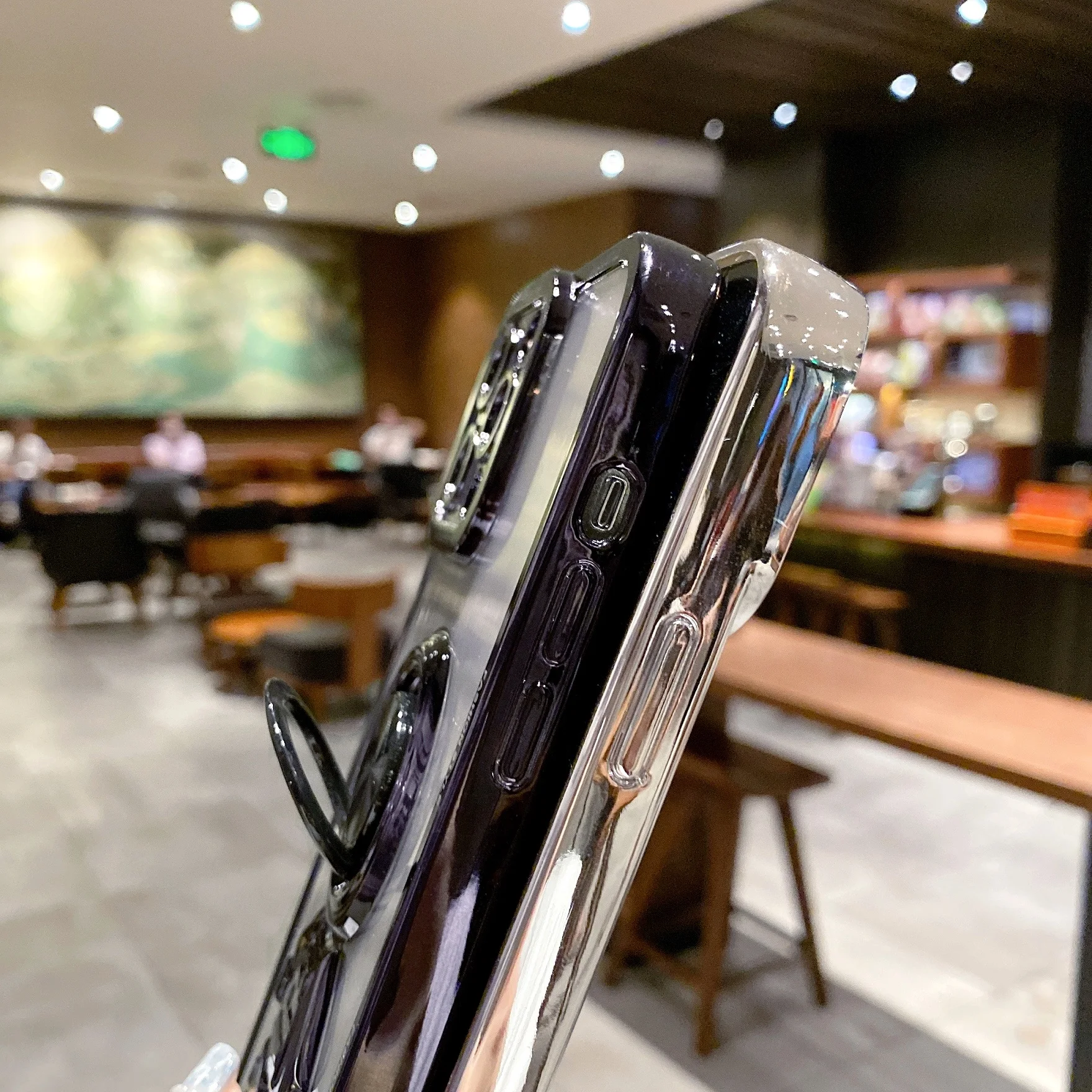 3D Spaceman Phone Case High Quality Electroplate TPU Clear Phone Case Cute Cell Phone Case For iPhone 14 Pro Max