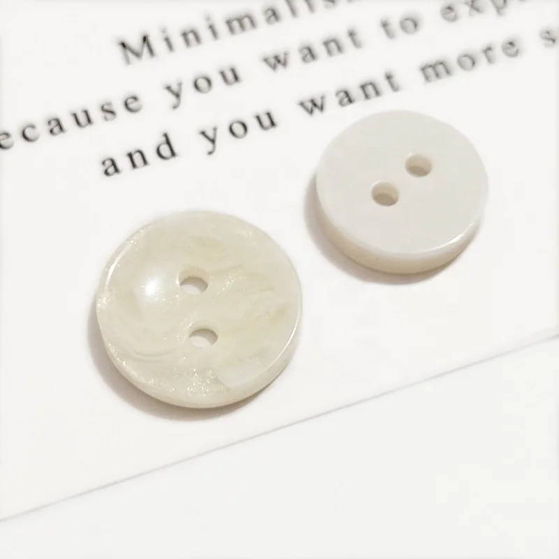 Wholesale colorful round two holes and four holes bread resin buttons for shirt polyester button