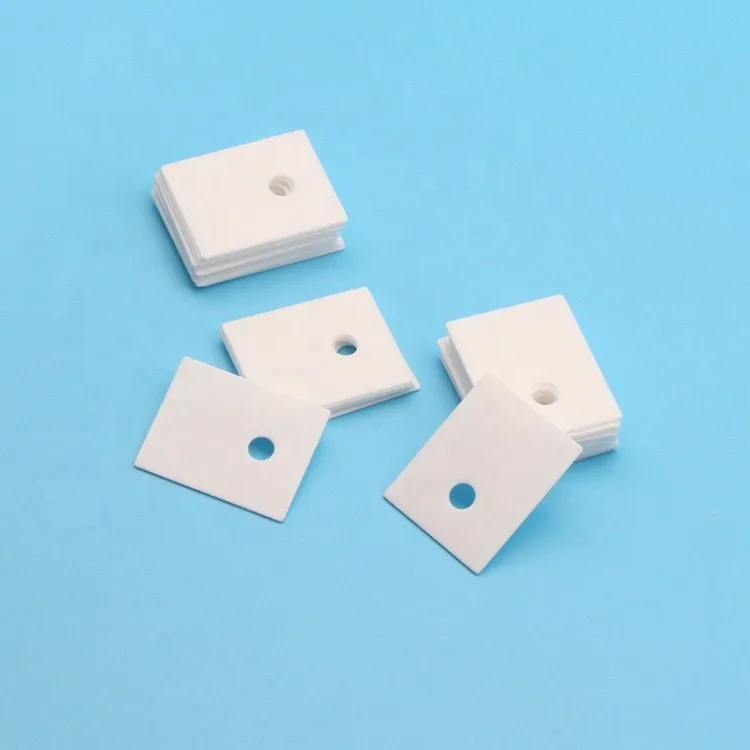 Thermal conductive 24 W/m. K 96% Alumina Oxide Ceramic LED Heat Sink with Hole