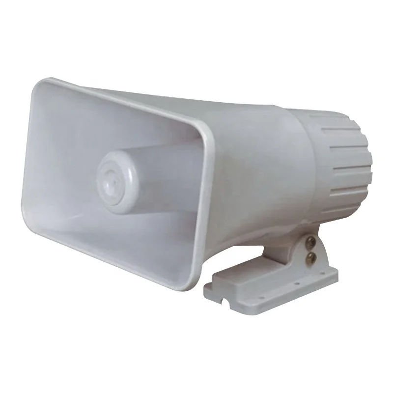 Outdoor Waterproof Big White 130dB Wired Home Alarm System 12V Siren Speaker