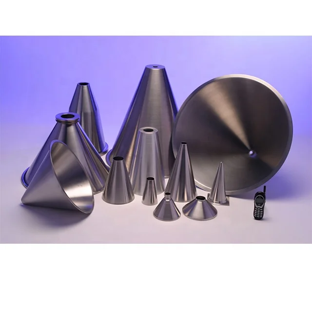 Custom sheet metal fabricated aluminum cones metal spinning stainless steel cones
