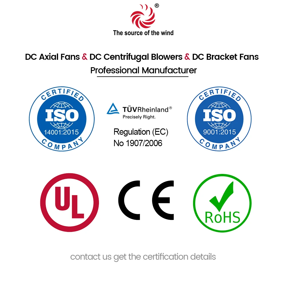 Custom Vendor Custom Connector FD5010 5V Ball or Hydraulic Bearing CE FCC RoHS REACH UL Certification Small Axial Fan