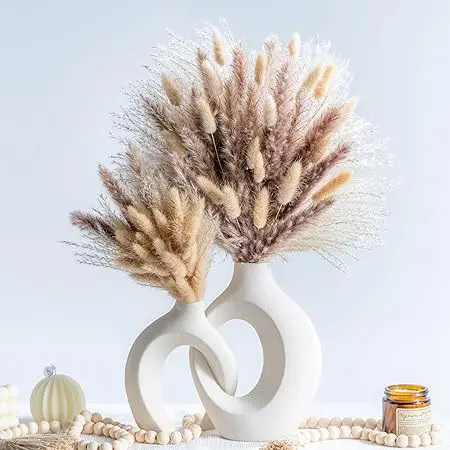 Attractive Price New Type Home Decoration Grey Bunny Tail Pampas Dried Flower