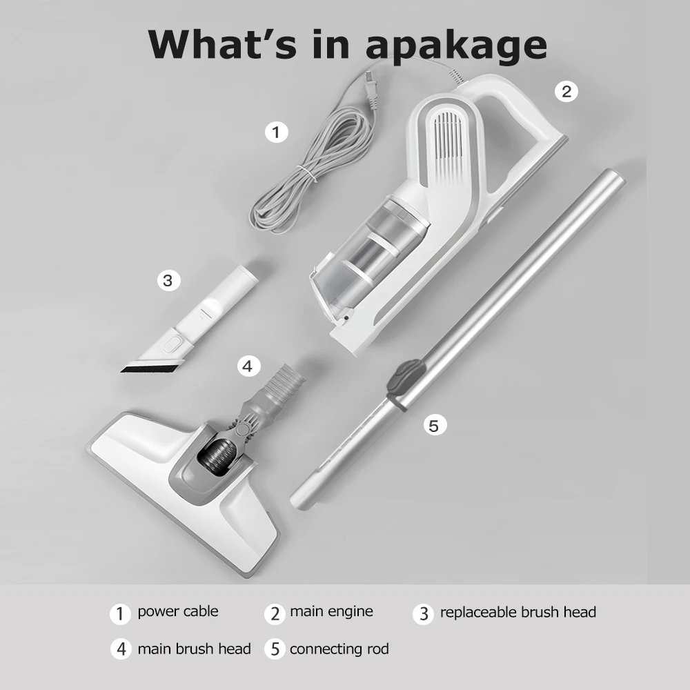 
New design home handheld wired stick vacuum cleaners corded vacuum VC-B20 CE CB certificated 