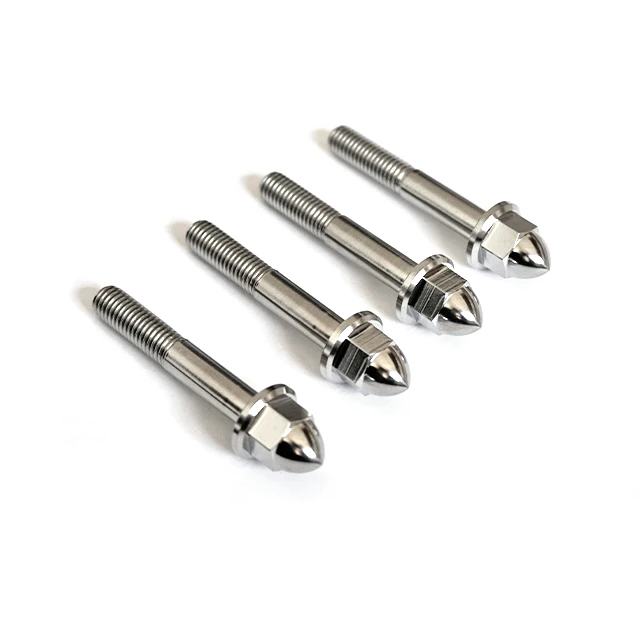 High strength Hex flange head titanium bolts for motorcycle