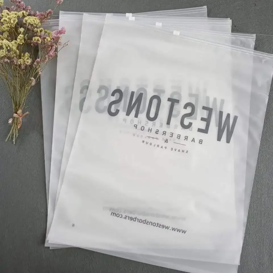 Custom Packaging EVA Frosted Zipper Plastic Bags Plastic Zip Packaging Bags
