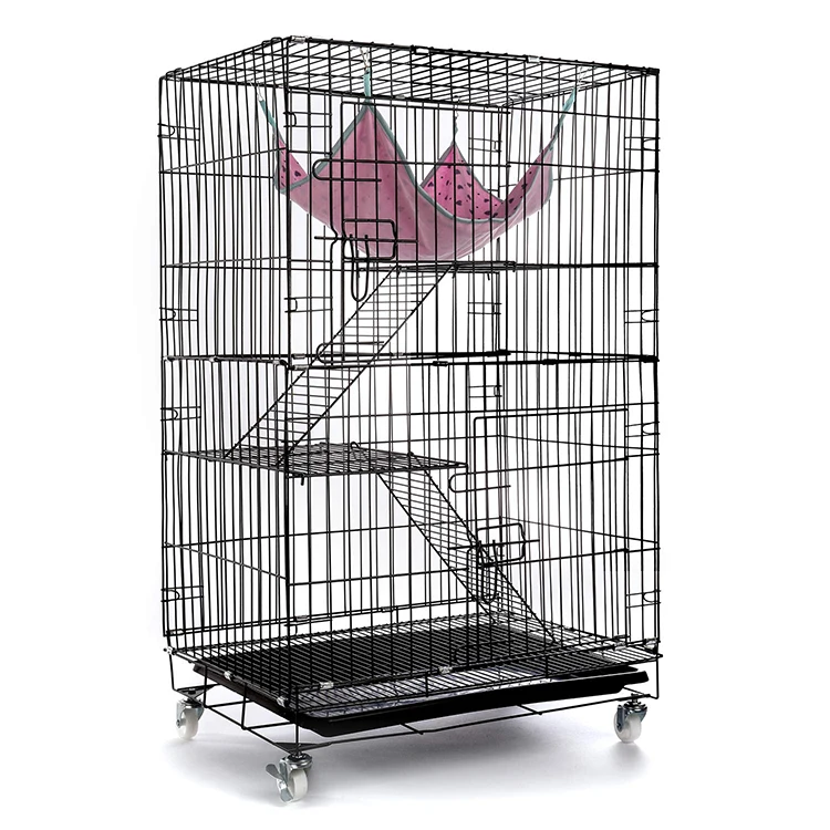 2 Door Metal Wire Heavy Duty Stainless Steel Pet Cages Animal Cages Dogs