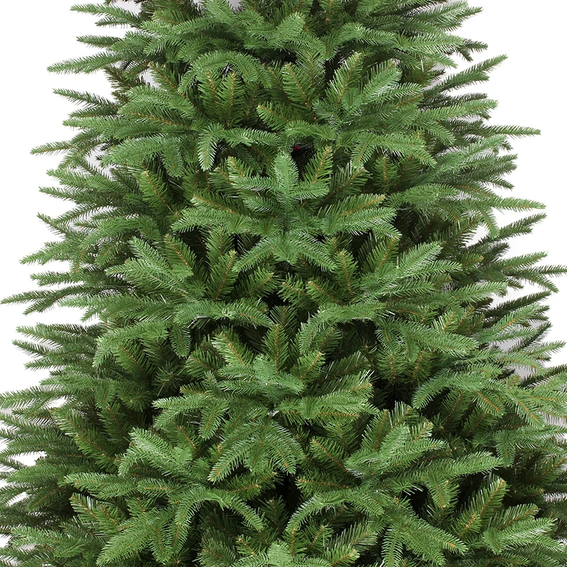 SY Artificial PE and PVC mixed automatic green tree hinged construction Christmas Tree arbol de navidad