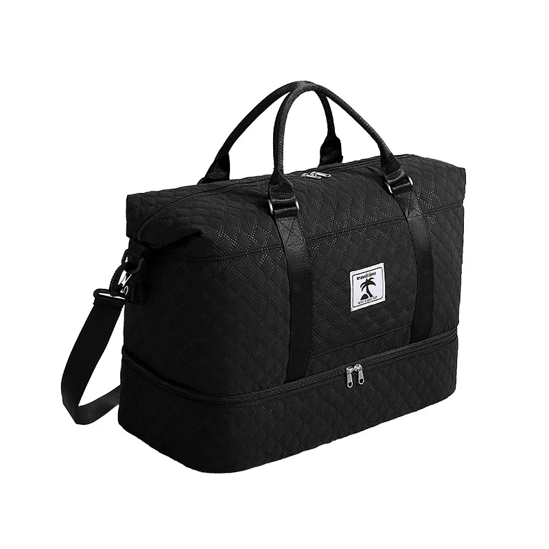 Unisex Lightweight Oxford Weekender Bag with Shoe Compartment Waterproof Large Capacity Fitness Duffle Backpack for Travel