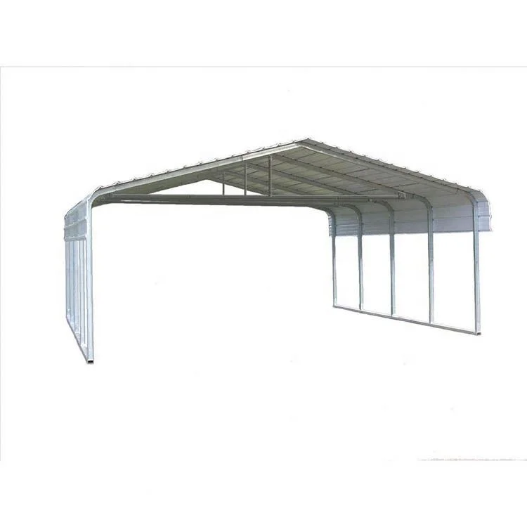 Cheap sheet metal roof car parking sheds