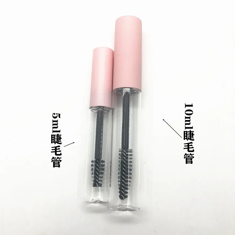 Printed pink eyelash growth liquid empty tube 1.5ML glue bottle starting from 50 pieces Lip gloss tube lip glaze sub bottle 10ML