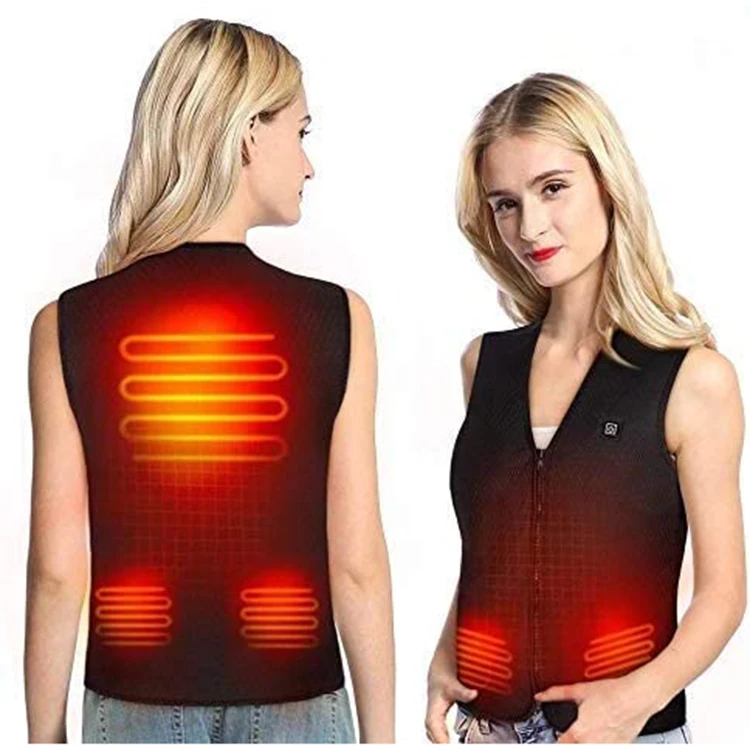 Ultra-Thin Dual Control Smart Usb Heating Vest Jacket Winter Outdoor Children Charging Infrared Heated With Heat