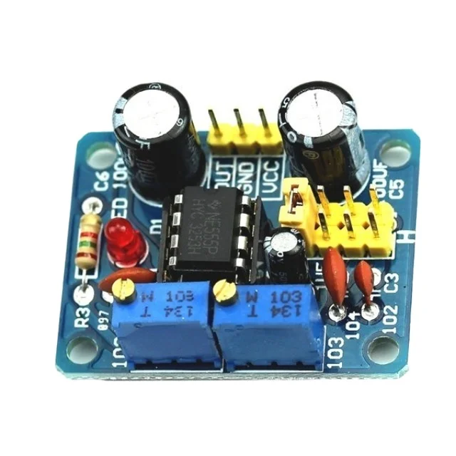 Индивидуальный китайский поставщик печатных плат, файлы gerber, Bom, индивидуальный сервис печатных плат, набор для самостоятельной сборки NE555, рабочий цикл и регулируемый модуль частоты