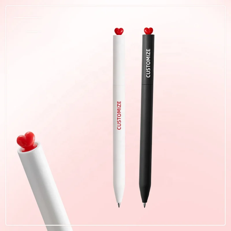 Ручки KACO с гелевыми чернилами на заказ, набор ручек с черными чернилами, 1 ручка с 2 дополнительными запасными стержнями, выдвижной многоразовый, точка 0,5 мм