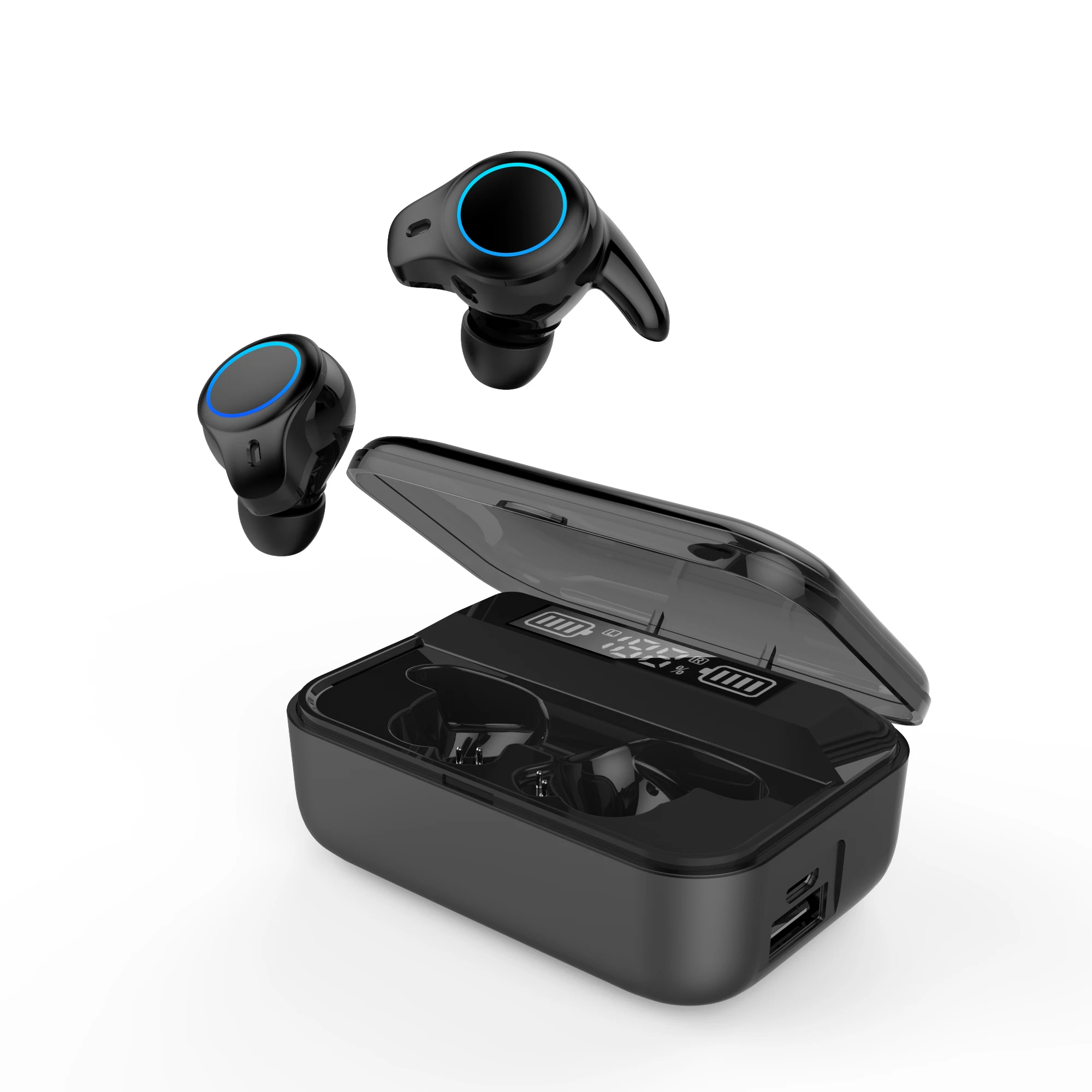 BT-гарнитура, беспроводные наушники V5.0 Sweatproof наушники с вкладыши-вкладыши, микрофон с шумоподавлением наушники Handsfree