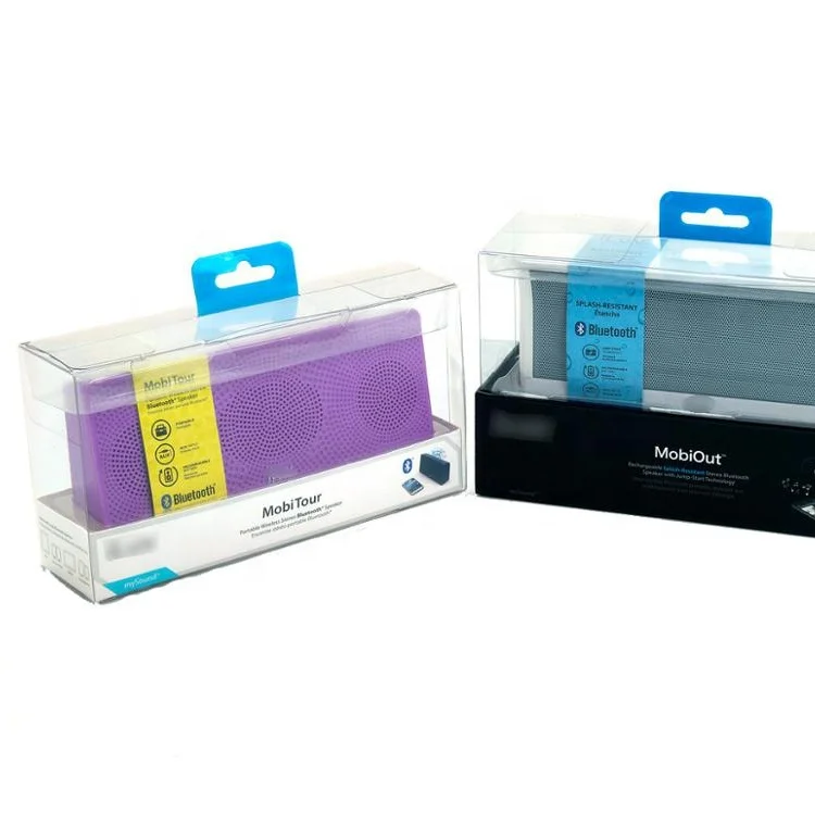 Rechargeable Outdoor Speaker packaging boxes Hi-fi Wall Speaker custom made clear window packaging box