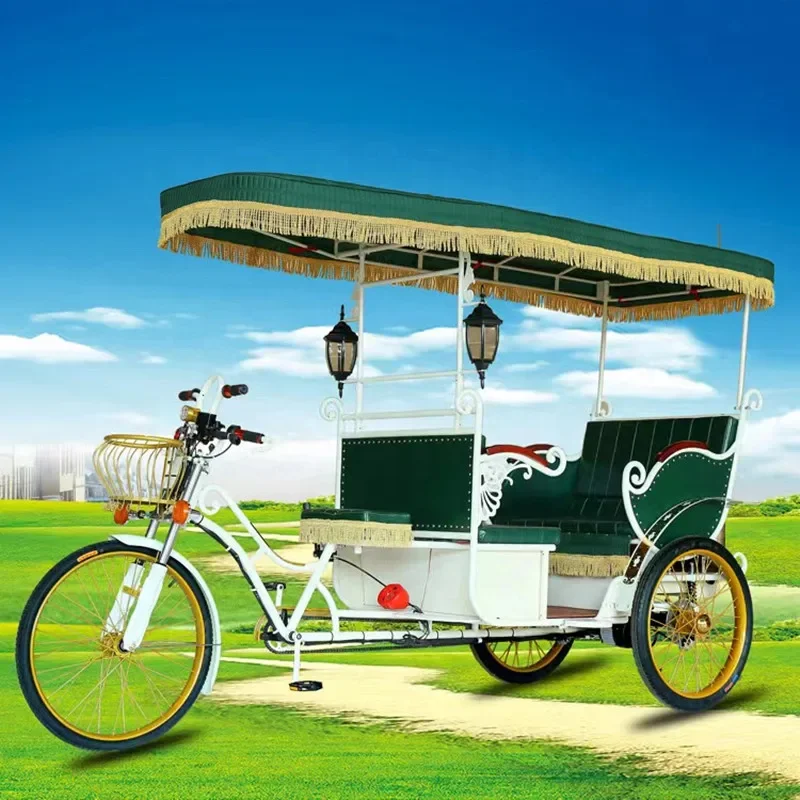 2023 popular new design Wholesale Rickshaw trike Promotion Quick Order New style Battery Electric Rickshaw