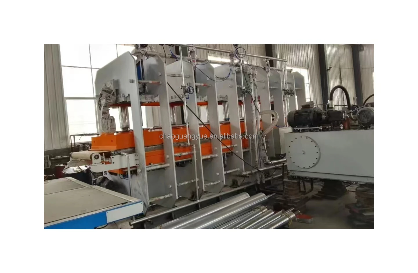 XLB1400x5700 rubber conveyor belt making production vulcanizing vulcanization curing hydraulic hot heat press machine