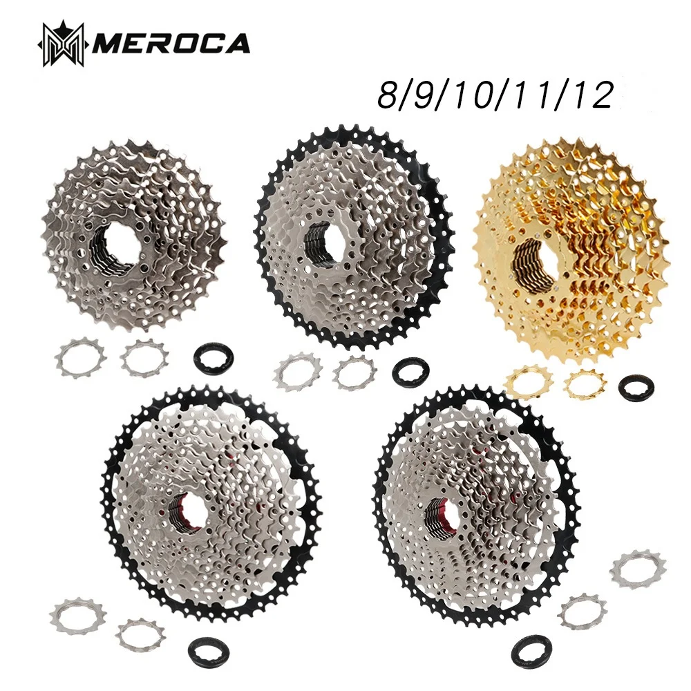 High Quality MEROCA MTB Freewheel 8/9/10/11/12 Speed Mountain Bike Flywheel Bicycle variable Cassette For Bike Parts