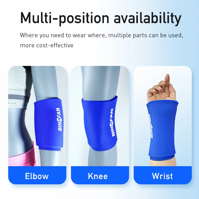 Cold Sleeve Gel Ice Pack Wrap Cold Compression Sleeve for Arthritis Injuries Sports Recovery