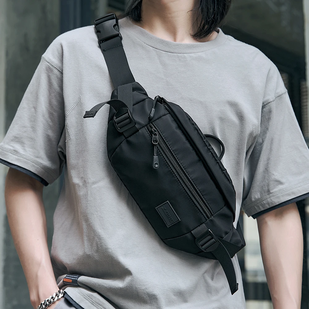 Korean Casual Chest Fanny Pack Bag Outdoor Simple Waterproof Men Crossbody Bag