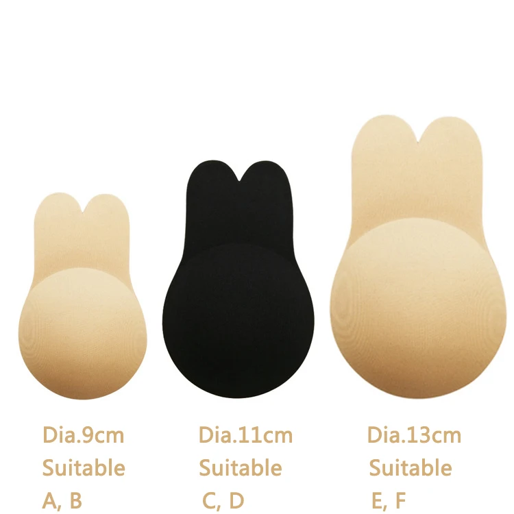 Instant invisible adhesive sticky nipples pasties Rabbit shape nipple covers