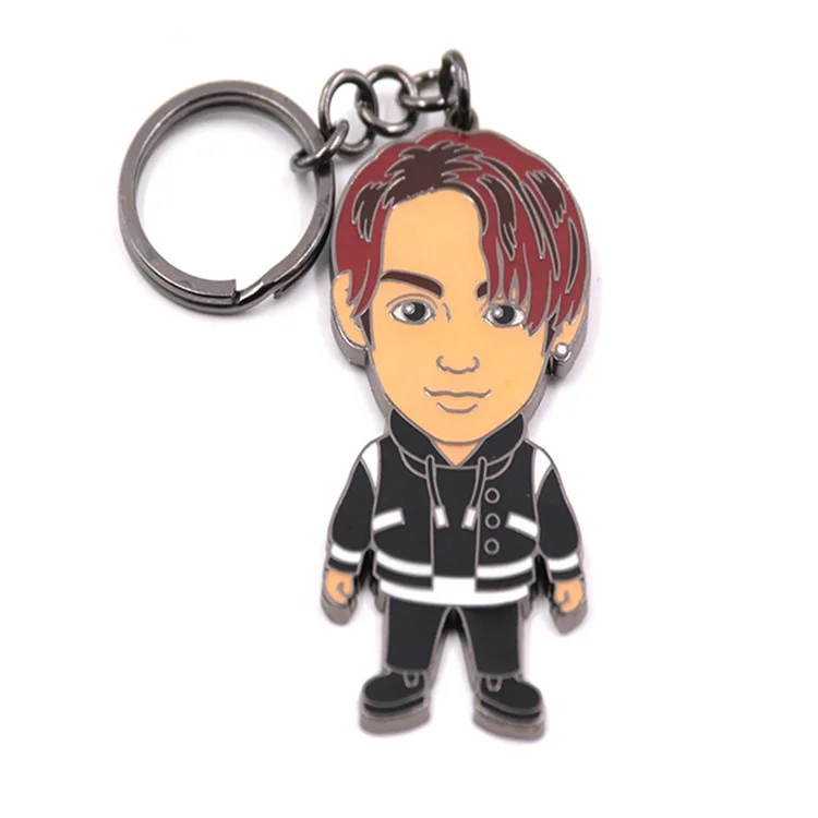 Custom Silver Football Team Keychains England Football Club Metal Keychain