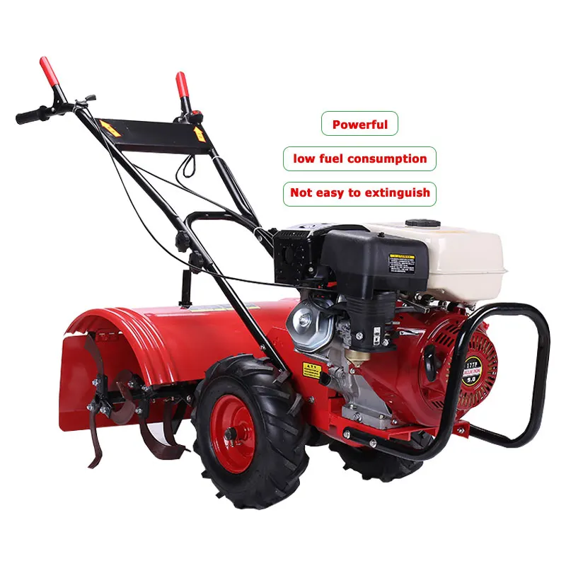 Hot sale manual gasoline power tiller cultivators hand power mini rotary tiller cultivator china machine for garden farming