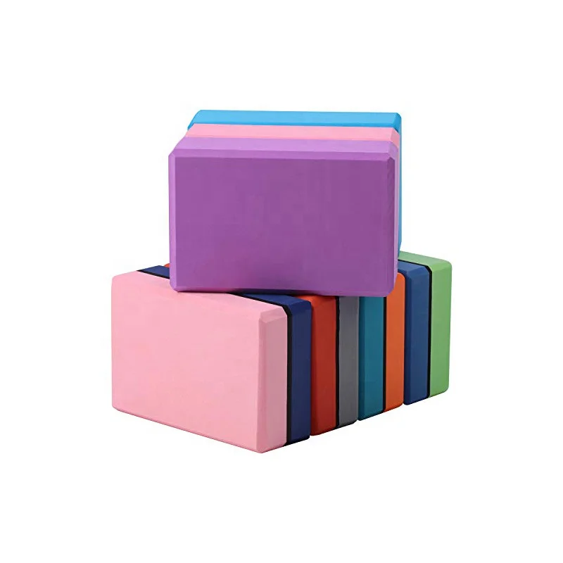Eco Friendly Foam Blocks OEM Lightweight Yoga Bricks High Density Portable Durable MassageEVA Yoga Brick