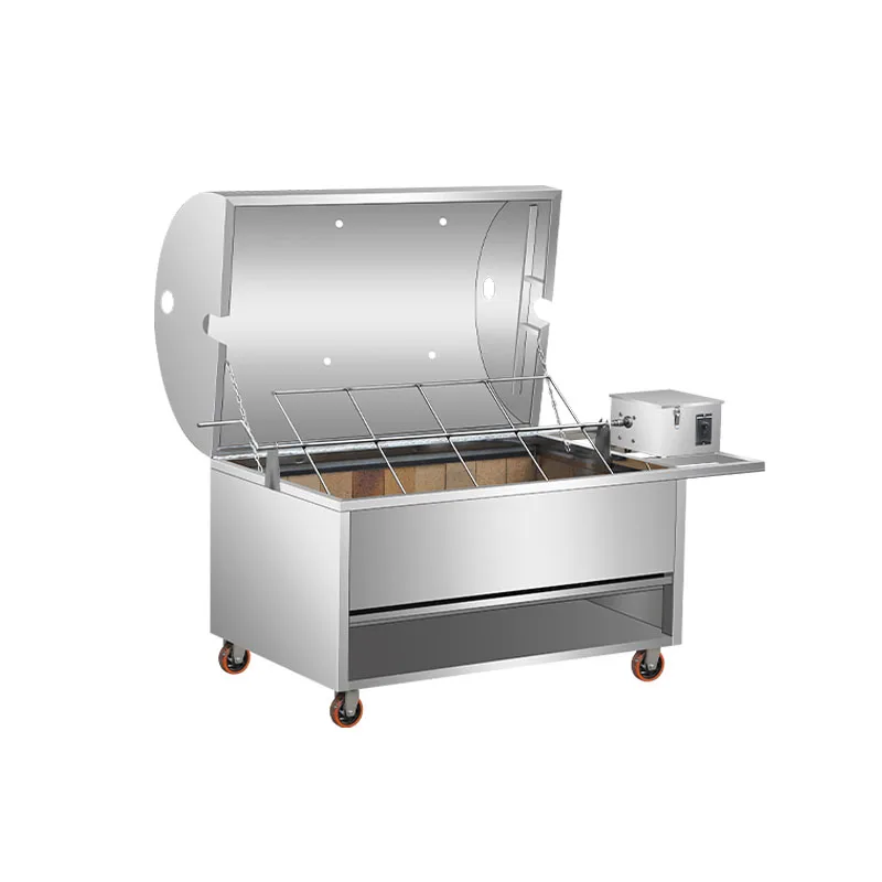 Commercial fully automatic smokeless stainless steel roast lamb leg oven roast lamb chops charcoal gas rack