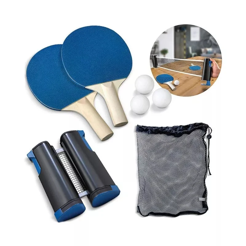 ActEarlier Ping Pong ball portable table tennis net set retractable table tennis net set