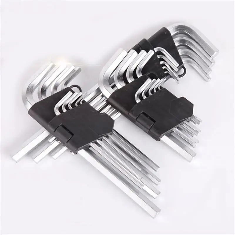 Wholesale 9 PCS Metric L Type Hex Key Set High Quality Allen Key Hex Wrench Hardware Tools G127-1