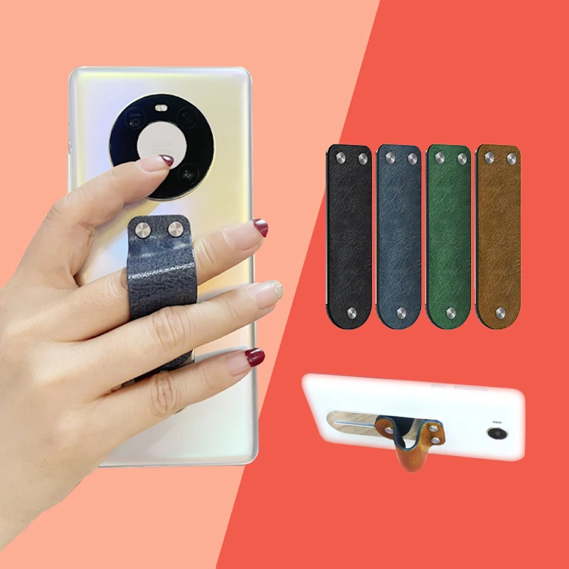 Universal Soft Durable Stainless Steel Material Handheld Finger Strap Loop Holder Phone