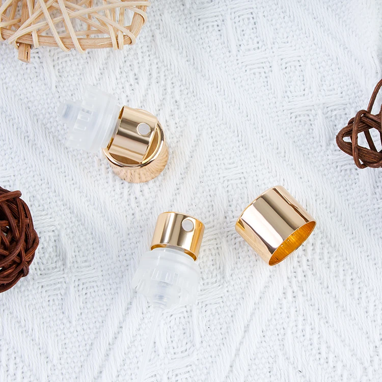 Perfume sprayer FEA15mm aluminum silver gold collar crimpless perfume pump for glass bottle