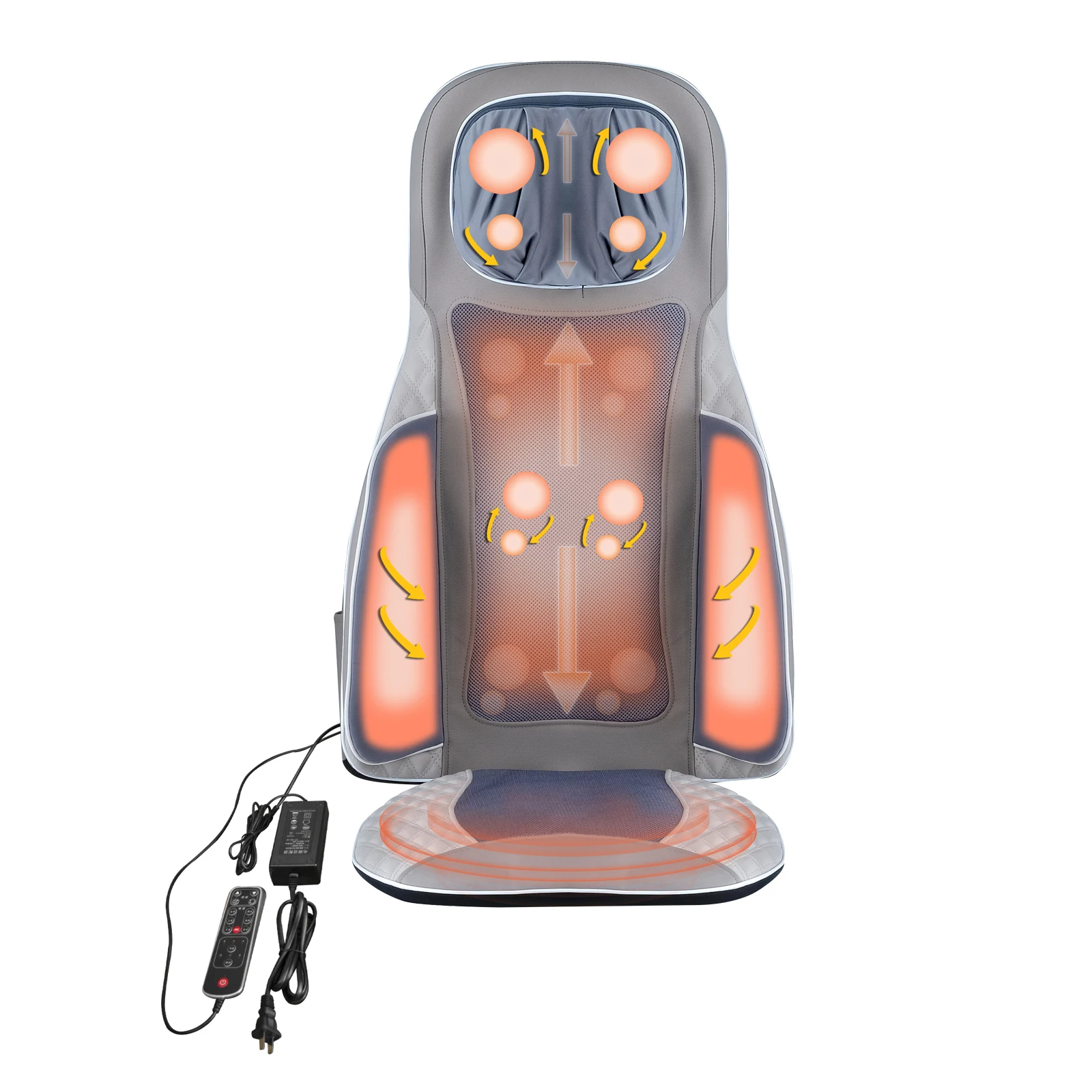 Intelligent Multi-functional Rolling Vibrating Air Compression Electric massage seat for Car Chair Seat Massager