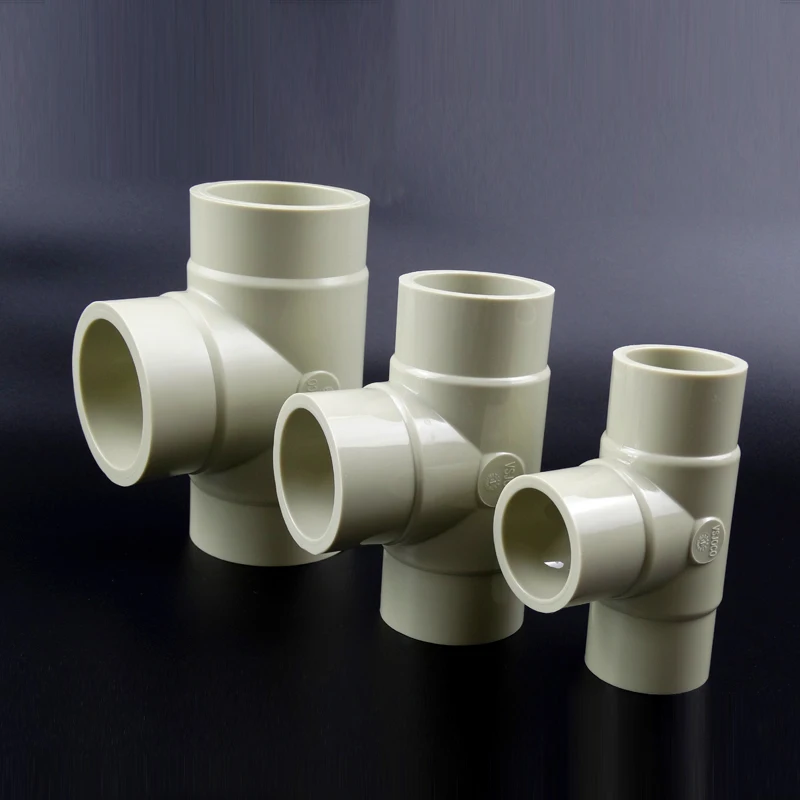 PPH  pipe Tee fittings anti-corrosion 75mm origin size customized packing quick and easy usage wholesale