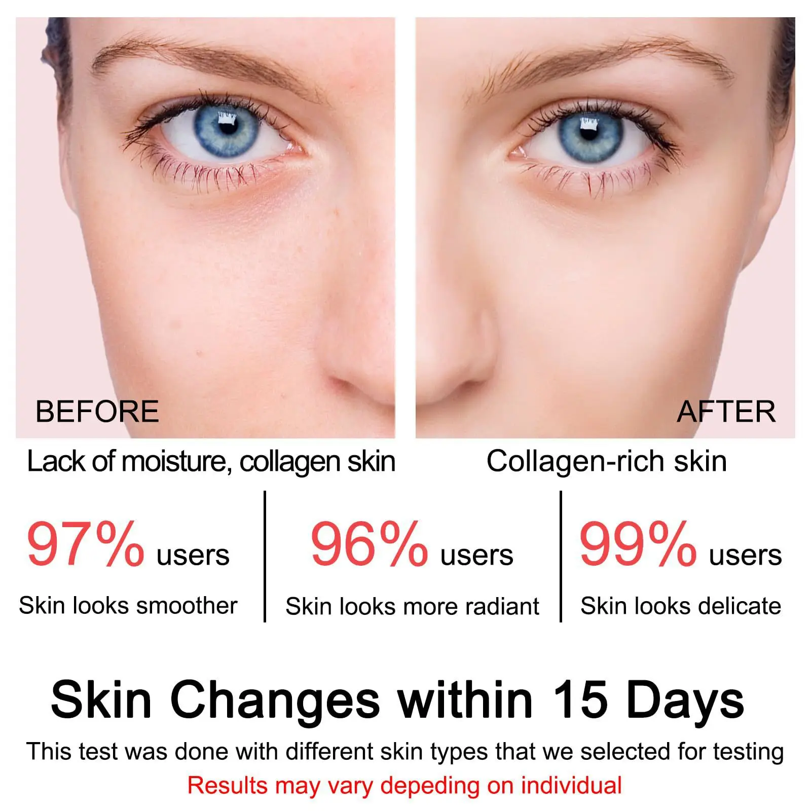 100ml Collagen Jelly Cream Contains Niacinamide & Freeze Soft Moist Jelly Cream Essence Nourishes Moisturizing Face Cream