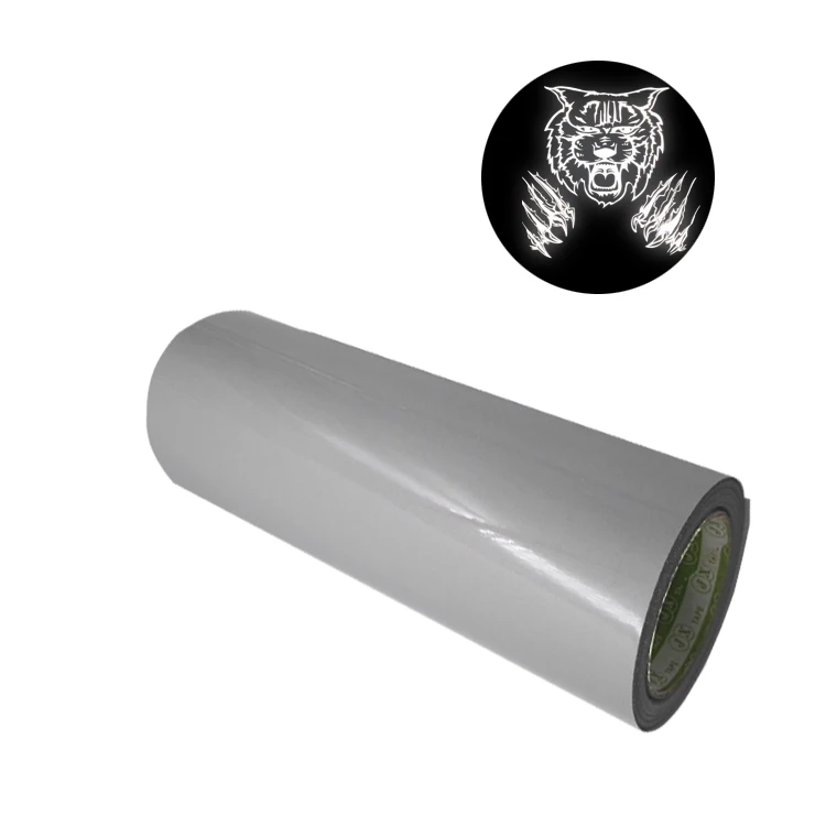 1M*50M Silver Reflective Heat Transfer Vinyl for Clothing