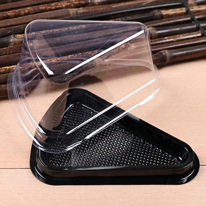 Wholesale clear triangle cake box plastic blister