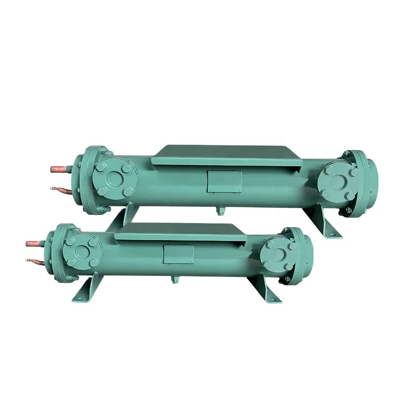 AOXIN Efficient Tube Shell And Tube Heat Exchangers 12HP Refrigerator Evaporator Double Circuits