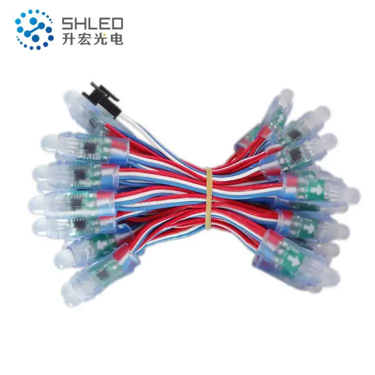  WS2811 / UCS1903 12 мм DC5V RGB Pixel Рождественская светодиодная гирлянда с управлением