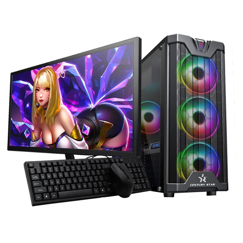 2021 Wholesale competitive Game Desktop Host 8G RAM 256GB SSD Desktop Computer for home student celeron Pentium processor