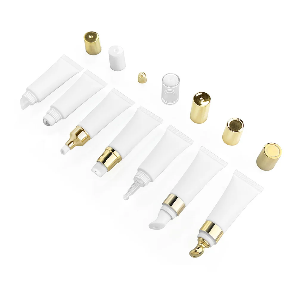 Tube Plastic Container Soft Cosmetic Packaging 10ml Matte Cosmetic Soft Tube for Essential Oil Lotion Eye Cream Lipstick etc.