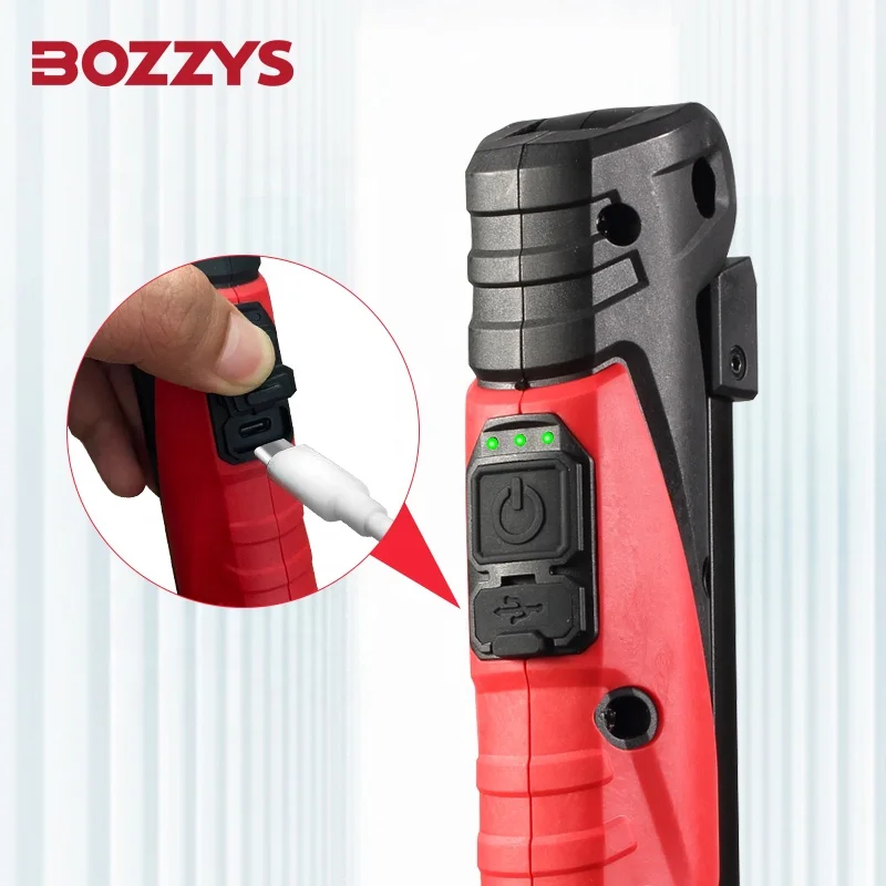 BOZZYS Three light sources Multi-angle Portable Foldable Work Light For Car Inspection Repair