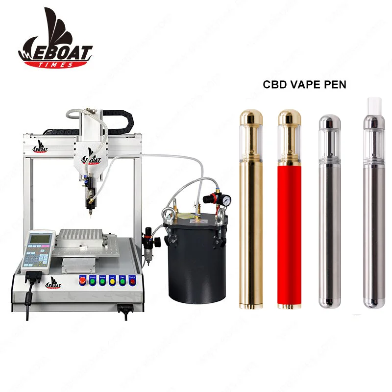 Easy operate thick cbd oil bottles/ luer syringe/ cartridge filling machine